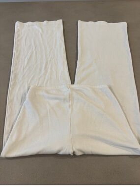 Mango white lounge pants